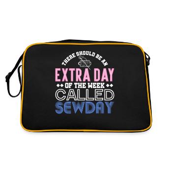 Un jour supplémentaire appelé Sewday - Sac Retro - noir/or - Dos