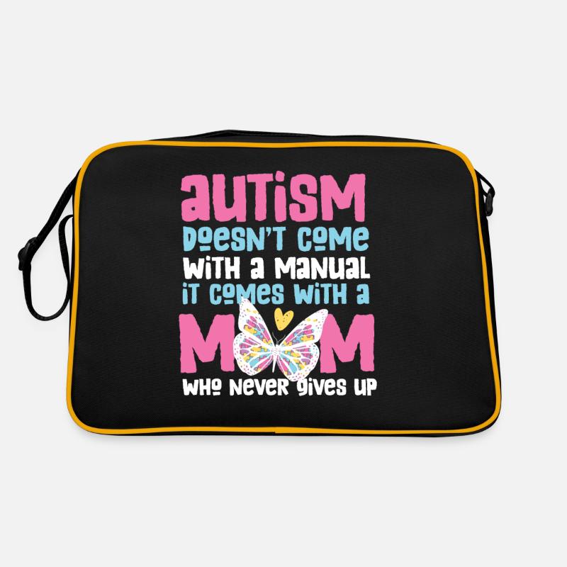 Maman de l'autisme Sensibilisation à l'autisme Super-héros de l'autisme Sac Retro