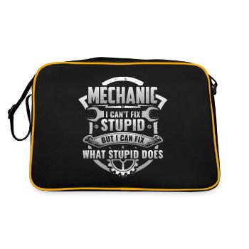 Réparer un cadeau de mécanicien diesel de mécanicien d'aéronef stupide - Sac Retro - noir/or - Dos