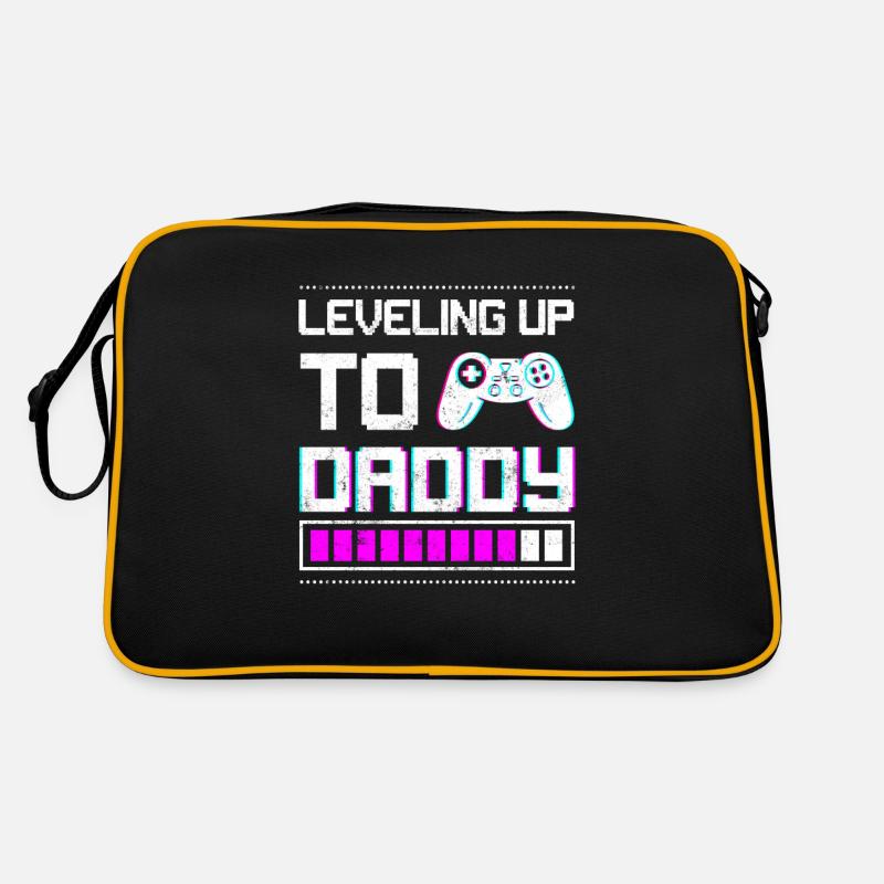 Leveling Up To Daddy I'm Going To Be A Dad To Be Retro Tasche