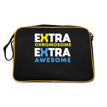 Extra Chromosomes Extra Awesome Down Syndrome Aware - Retro Bag - black/gold - Back