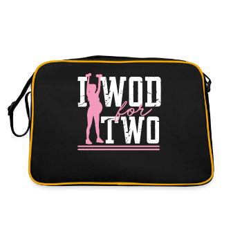 Je WOD For Two Pregnancy Workout Buddy Maternity - Sac Retro - noir/or - Dos