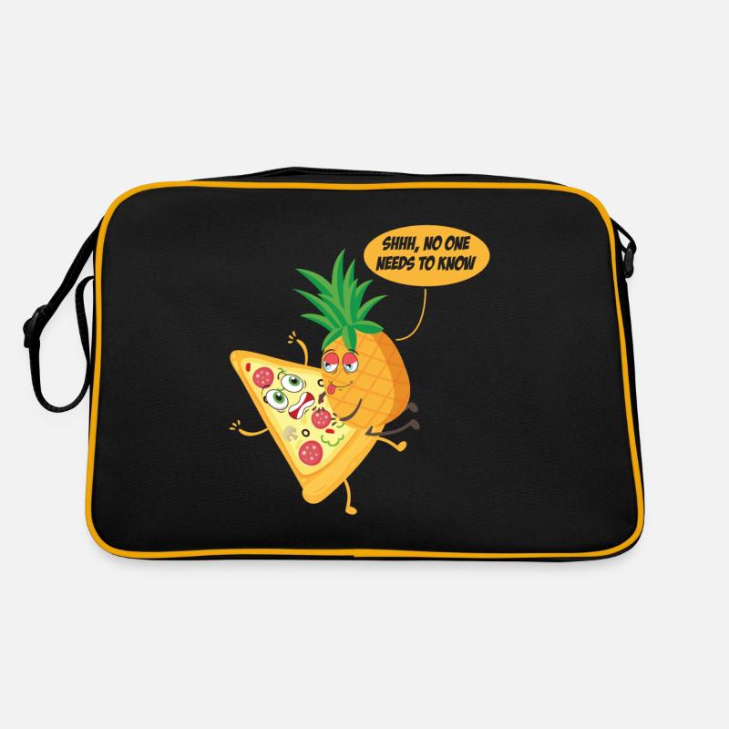 No One Needs To Know Pineapple Pizza Pineapple On - Sac Retro - noir/or