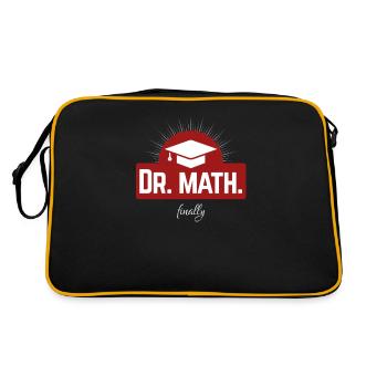 Dr. math. finally - finally Doctor - Retro Bag - black/gold - Back