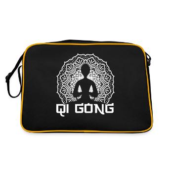 Qi Gong yoga yoga cadeau - Sac Retro - noir/or - Dos