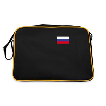 Russie armoiries drapeau russe rossia pays russe - Sac Retro - noir/or - Dos