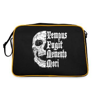Tempus Fugit Memento Mori - Sac Retro - noir/or - Dos