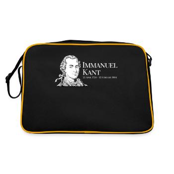 Emmanuel Kant - Sac Retro - noir/or - Dos