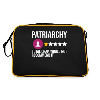 Féministe Féminisme émancipation cadeau - Sac Retro - noir/or - Dos