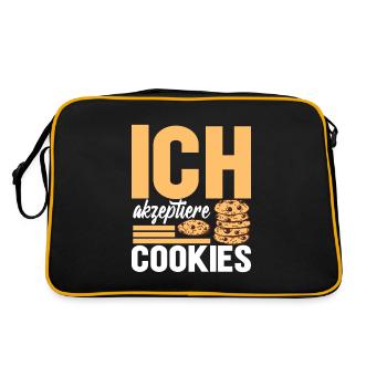 Programmierer Informatiker Informatik - Retro Tasche - Schwarz/Gold - Hinten