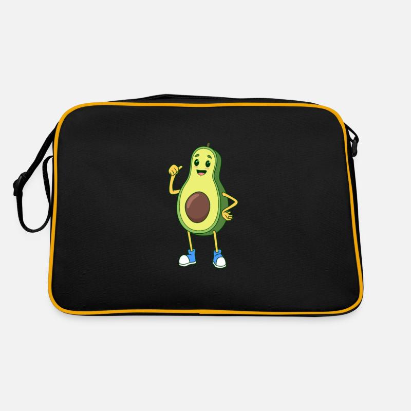 Comic Avocado Retro Tasche