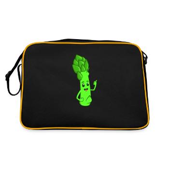 Bande dessinée asperges vertes - Sac Retro - noir/or - Dos