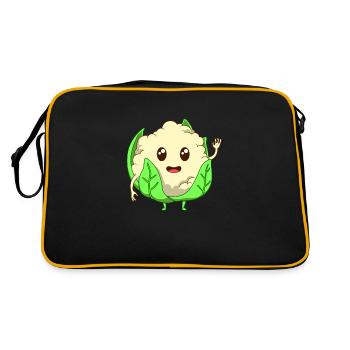 Comic Cauliflower - Retro Bag - black/gold - Back