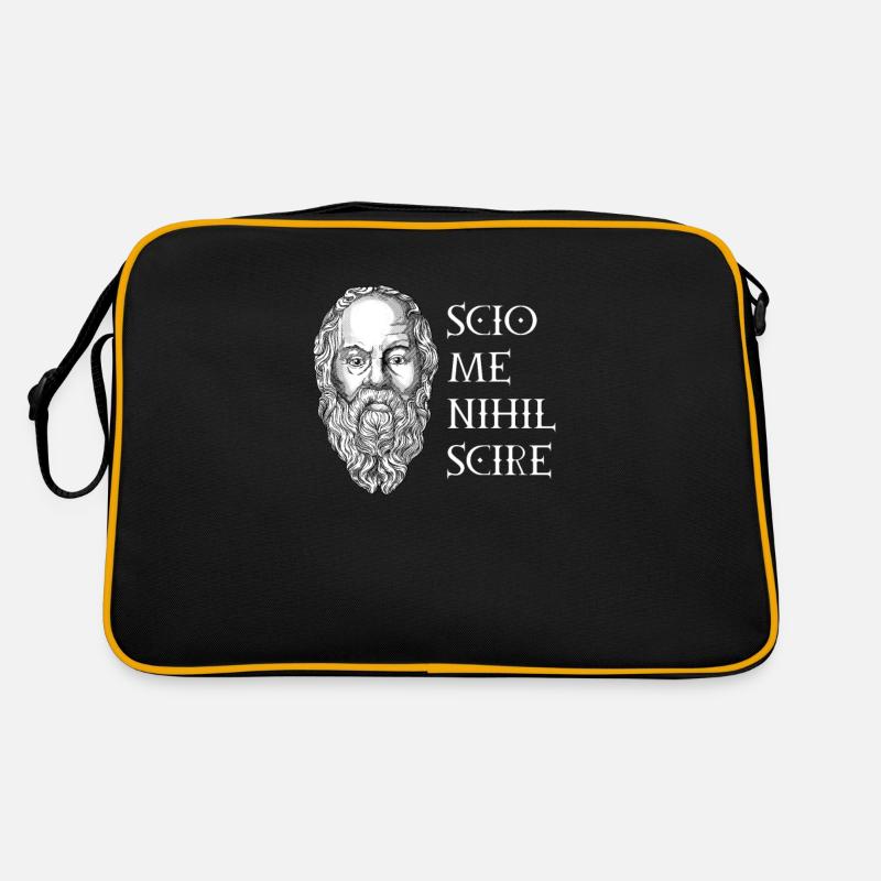 Scio me nihil scire - Socrate Sac Retro