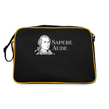 Emmanuel Kant: Sapere Aude - Sac Retro - noir/or - Dos