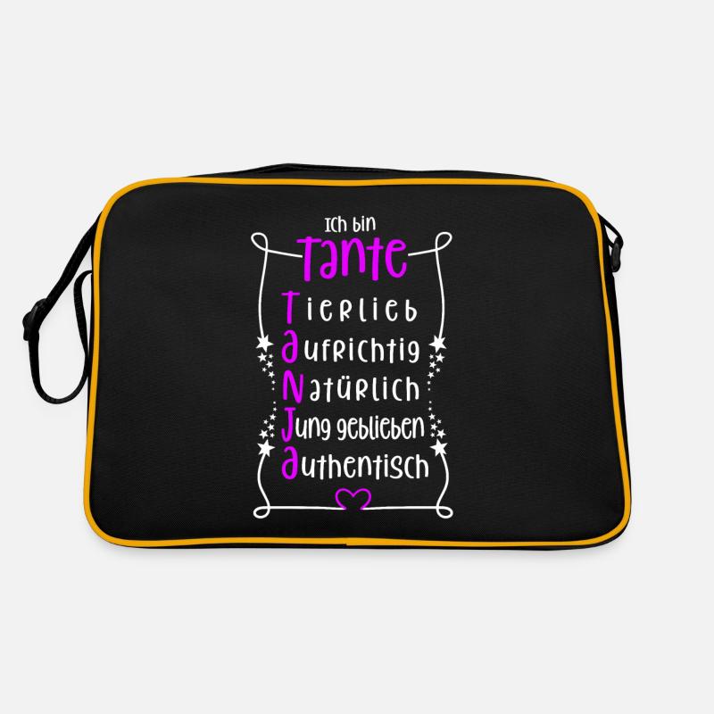 Tanja - beste Tante Retro Tasche