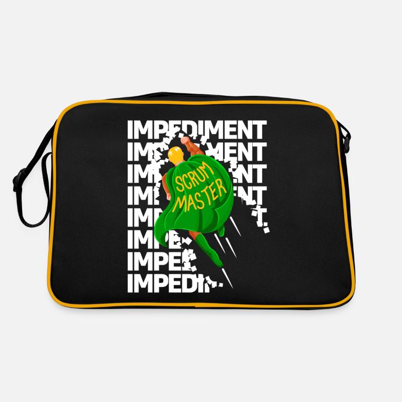 Superheld zerstört Impediments - Scrum Master Retro Tasche