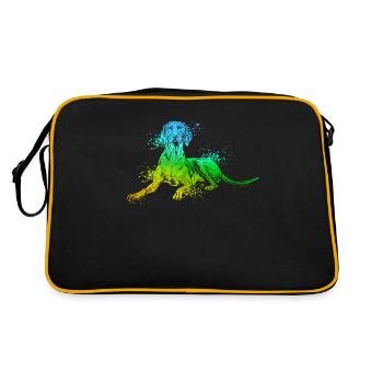 Magyar Vizsla coloré - Sac Retro - noir/or - Dos