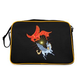 Animals of Mythology - Phoenix vs Pegasus - Retro Bag - black/gold - Back