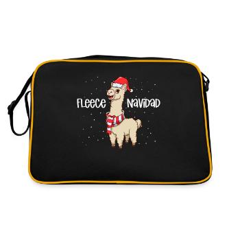 Christmas Lamb - Fleece Navidad - Retro Bag - black/gold - Back