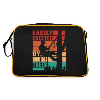 Arborist Baumpfleger - Retro Tasche - Schwarz/Gold - Hinten