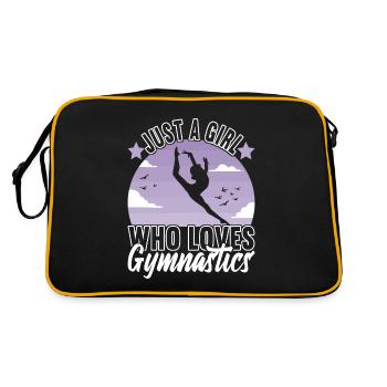 Turnen Turner - Retro Tasche - Schwarz/Gold - Hinten