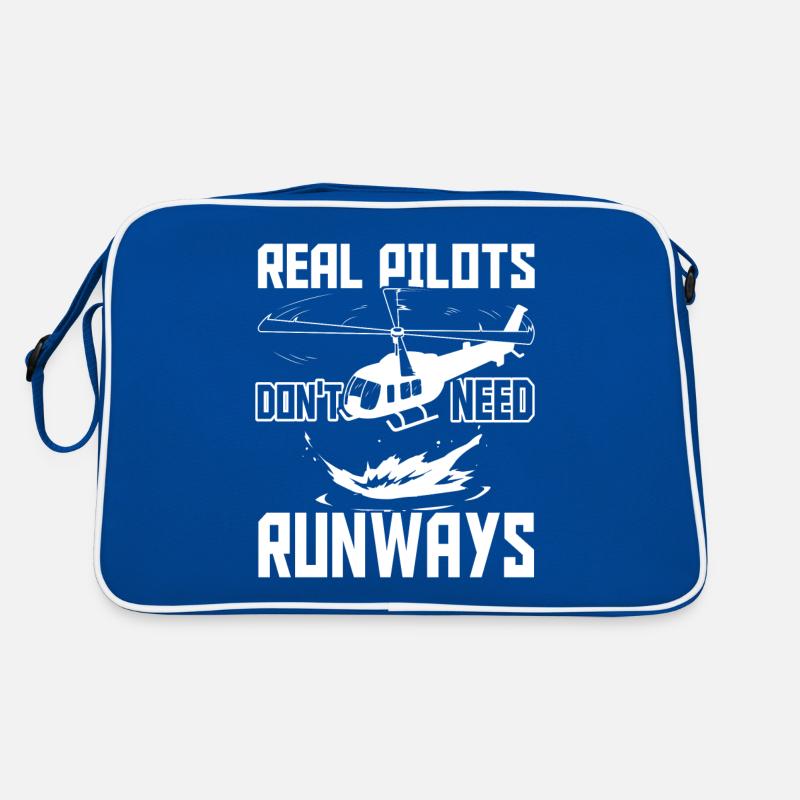 Helicopter Pilot Retro Tasche