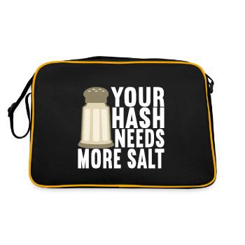 Programmers Programming Computer Scientists - Retro Bag - black/gold - Back