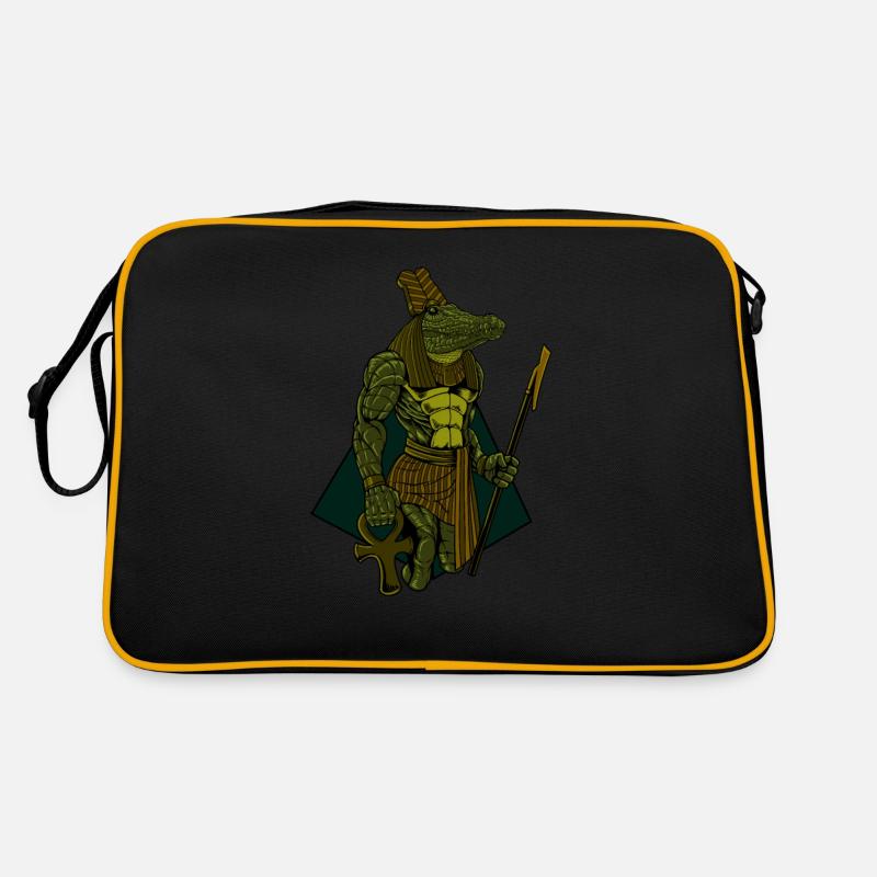 Egyptian god Sobek Retro Bag