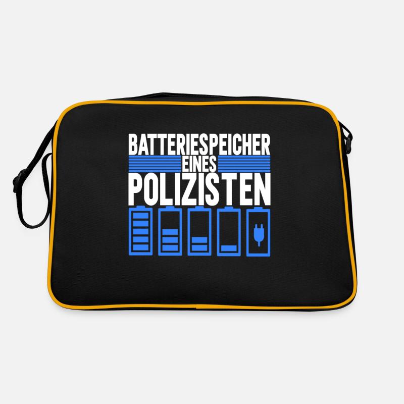 Polizei Polizist Retro Tasche