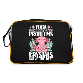 Yoga Yogi Relax - Retro Bag - black/gold - Back