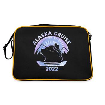 Alaska Cruise 2022 Tie Dye Print For Family Cruise - Retro Bag - black/gold - Back