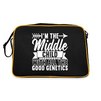 Middle Children Middle Siblings - Retro Bag - black/gold - Back