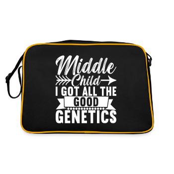 Middle Children Middle Siblings - Retro Bag - black/gold - Back