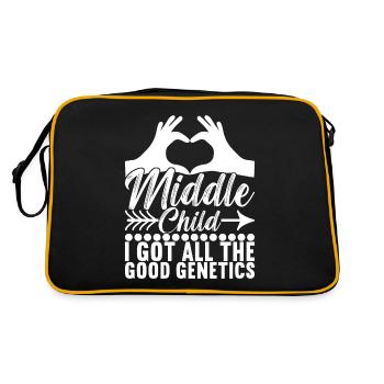 Middle Children Middle Siblings - Retro Bag - black/gold - Back