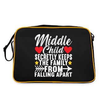 Middle Children Middle Siblings - Retro Bag - black/gold - Back