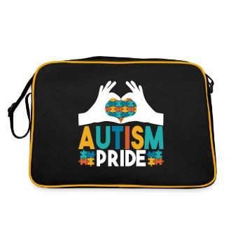 Autisme autistique Autiste - Sac Retro - noir/or - Dos