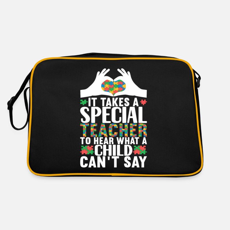 Autistic Autism Teacher Autistic Retro Bag