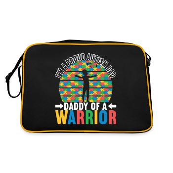 Autisme autistique Autiste - Sac Retro - noir/or - Dos