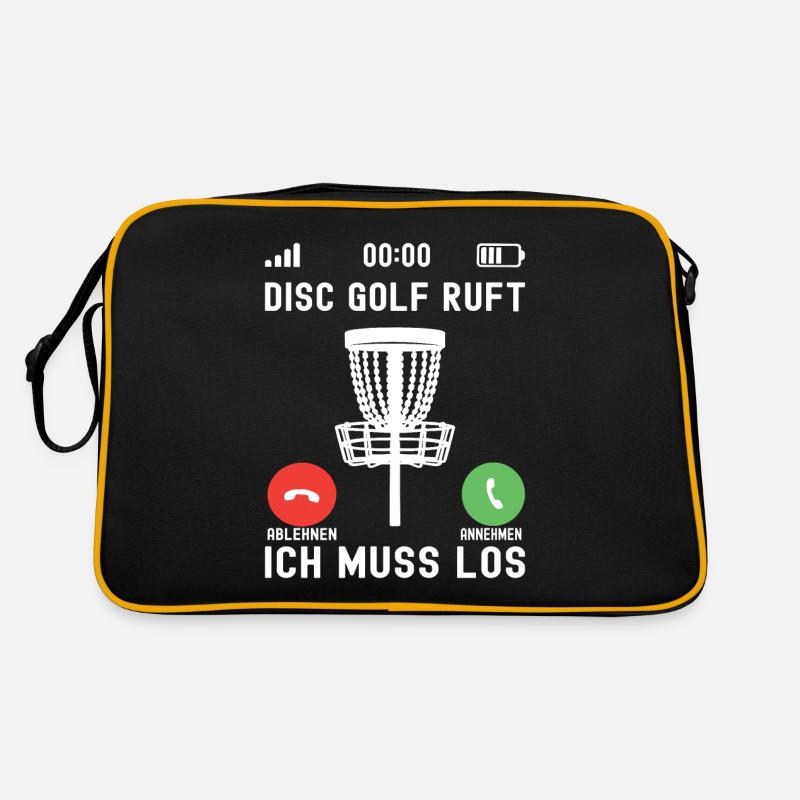 Disc Golf Disc Golfer - Retro Tasche - Schwarz/Gold