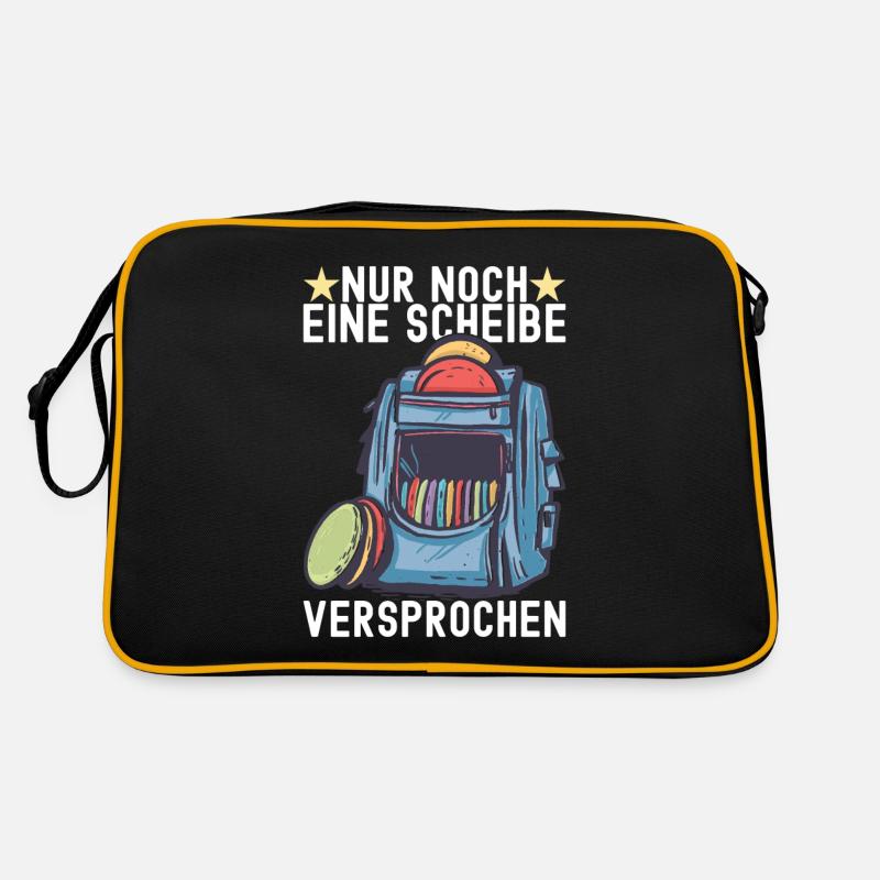 Disc Golf Disc Golfer - Retro Tasche - Schwarz/Gold