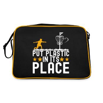 Disc Golf Disc Golfer - Retro Bag - black/gold - Back