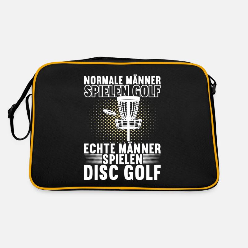 Disc Golf Disc Golfer - Retro Tasche - Schwarz/Gold