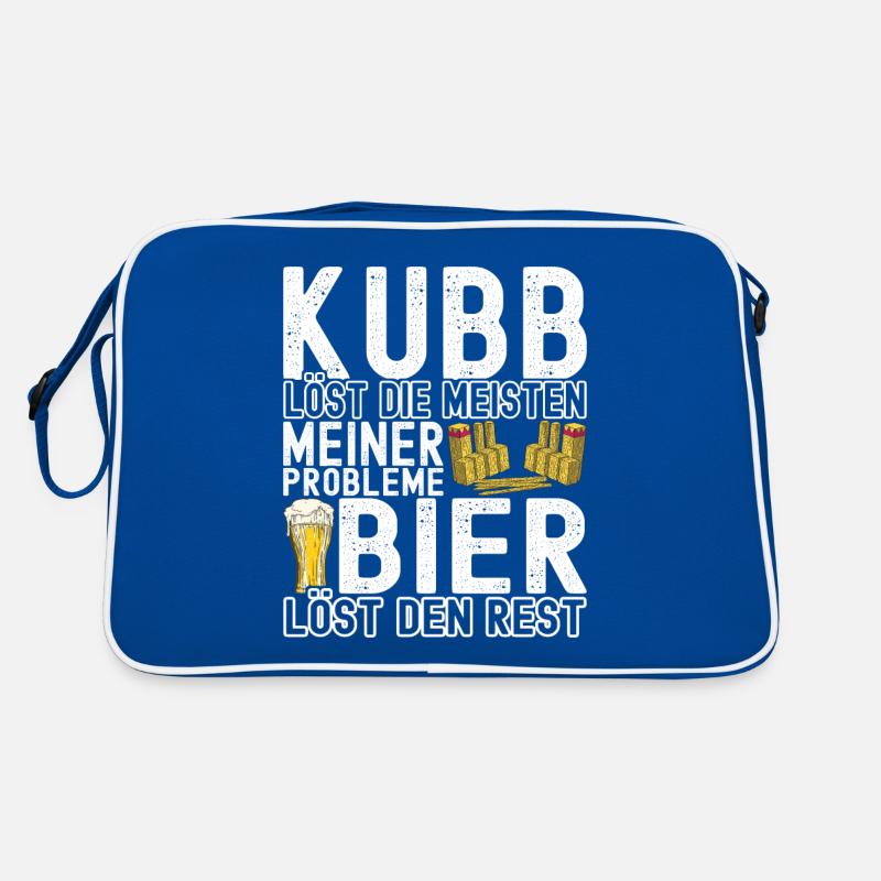 Kubb Wikinger Schach Retro Tasche