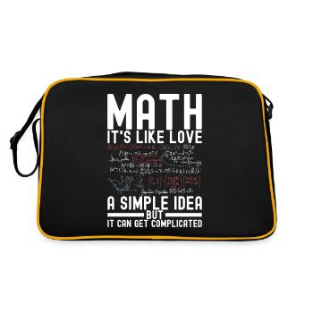 Professeur de mathématiques Mathématiques - Sac Retro - noir/or - Dos