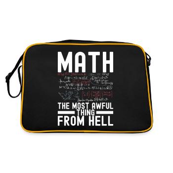 Professeur de mathématiques Mathématiques - Sac Retro - noir/or - Dos