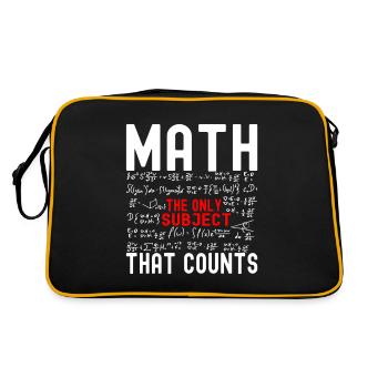 Professeur de mathématiques Mathématiques - Sac Retro - noir/or - Dos