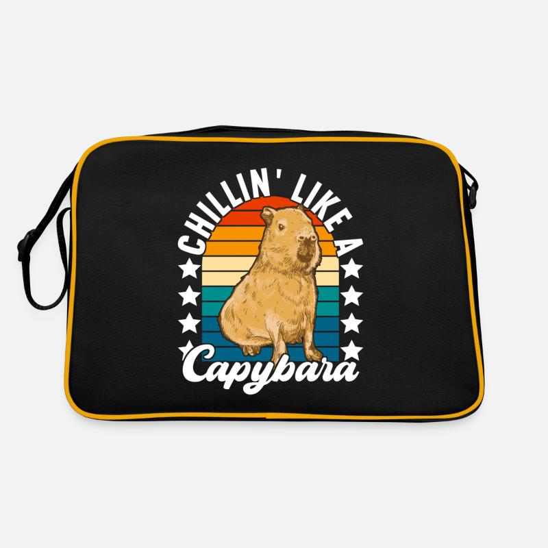 Capybara Wasserschwein Retro Tasche