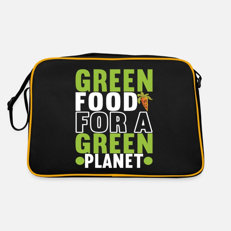 Vegan Vegetarier Retro Tasche