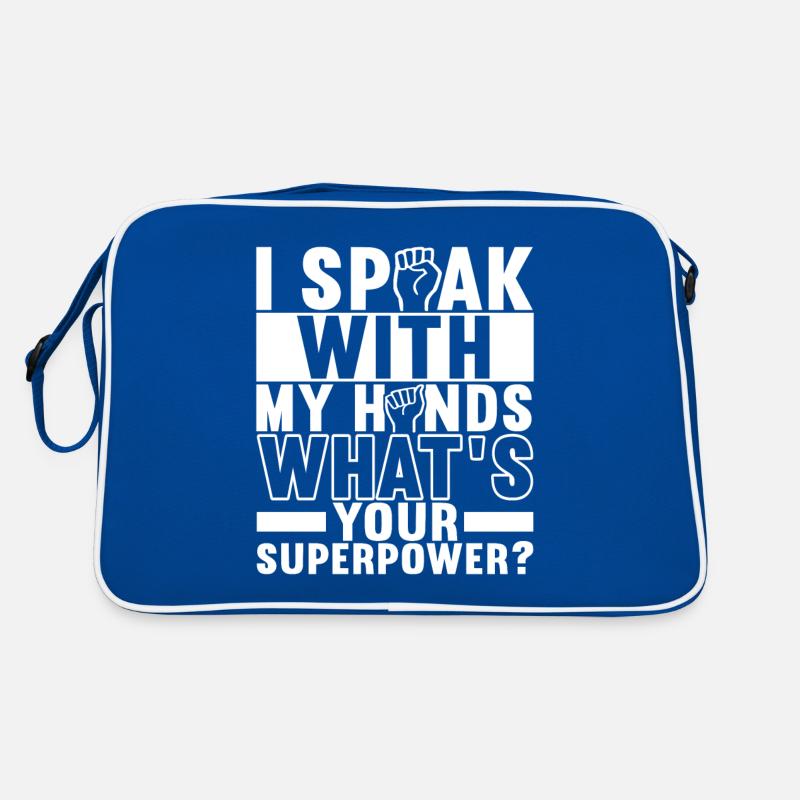 Taub Taubstumm Deaf Retro Tasche